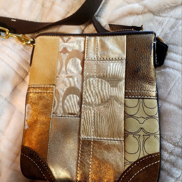 Coach Patchwork Cross Body Purse - Picture 1 of 2